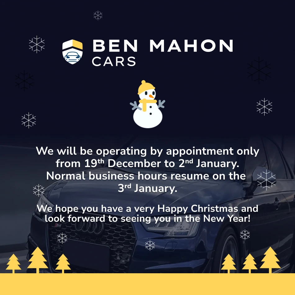 Appointment only from 19th December to 2nd Janurary